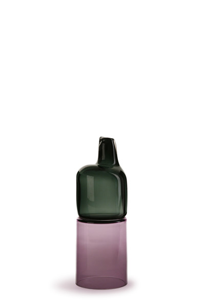smoke/hyacinth 14″H x 4 3/4″Dia (36x12cm)