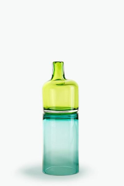 olive/turquoise 18″H x 5 1/2″Dia (46x14cm)