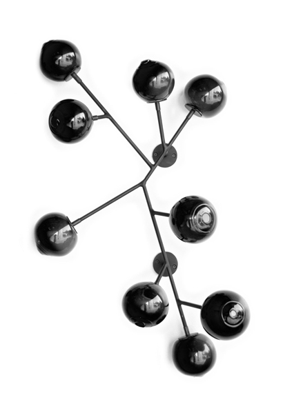 black 34″H x 24″W x 5″D (86x61x13cm)