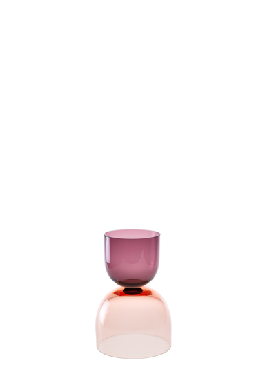 shape 1 plum/copper ruby 11”H x 6”Dia (29x15cm)