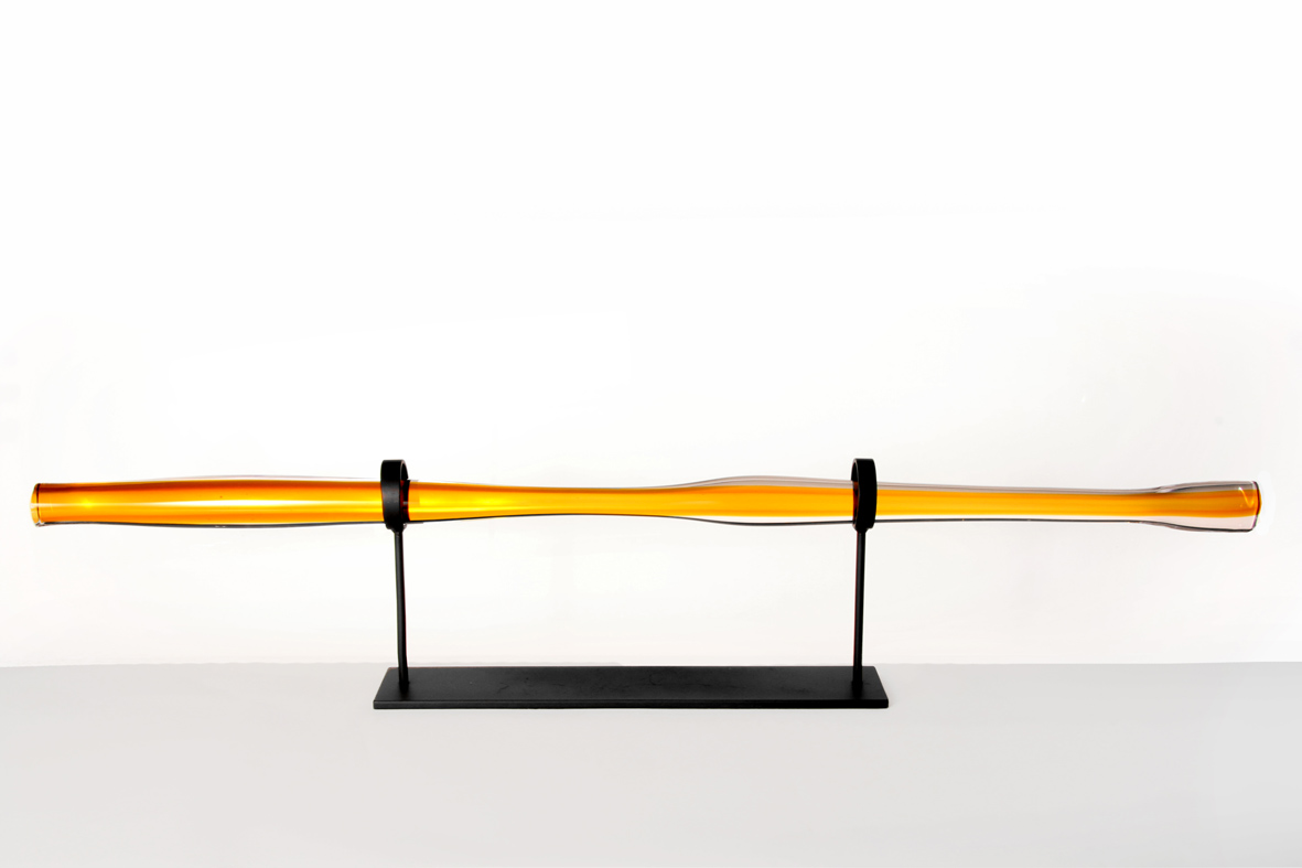 amber w/ dark oxidized stand 10″H x 49″ W (25x124cm)